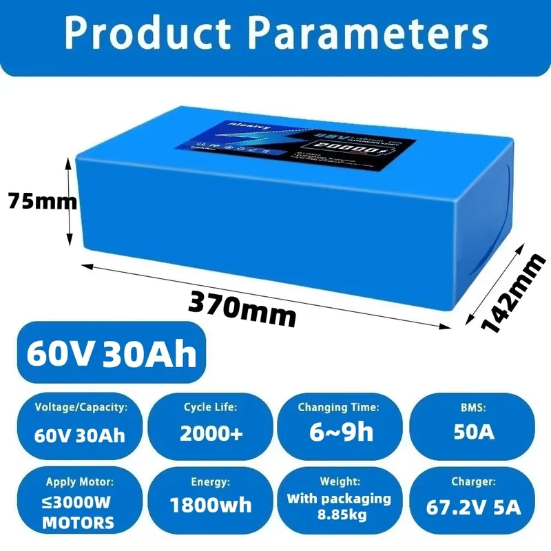  60V 20AH 30AH 21700 Lithium B - 60V 30Ah Electric Scooter Battery review and price