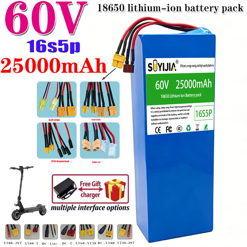Batterie Au Lithium Pour Moto, - 60V 30Ah Electric Scooter Battery review and price